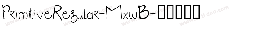 PrimitiveRegular-MxwB字体转换
