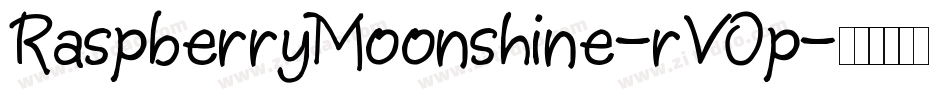 RaspberryMoonshine-rV0p字体转换
