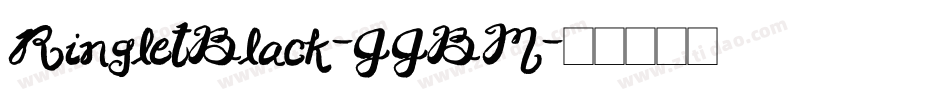 RingletBlack-JJBM字体转换
