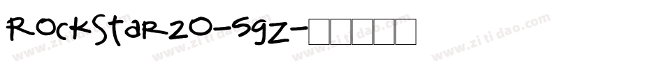 RockStar20-5gZ字体转换