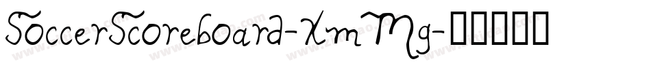 SoccerScoreboard-XmMg字体转换
