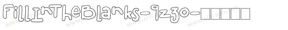 FillInTheBlanks-9z30字体转换