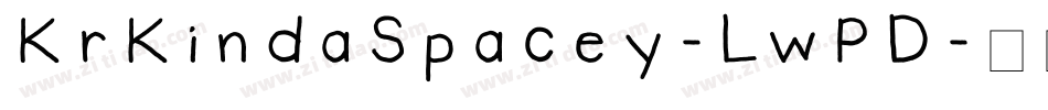 KrKindaSpacey-LwPD字体转换