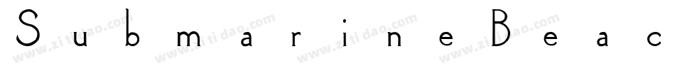 SubmarineBeach-3BGy字体转换