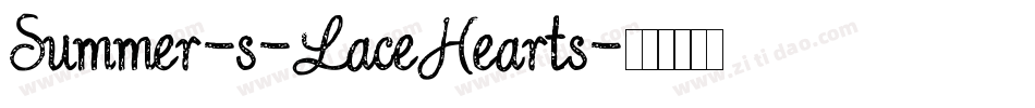 Summer-s-LaceHearts字体转换