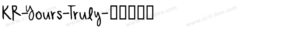 KR-Yours-Truly字体转换