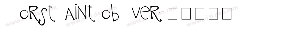 WorstPaintJobEver字体转换