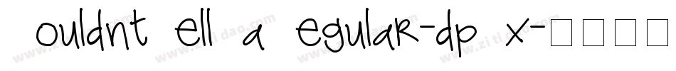CouldntTellYaRegular-dpPx字体转换