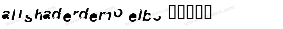 AlishaderDemo-eLB3字体转换