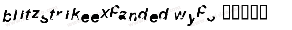 BlitzstrikeExpanded-wYP3字体转换