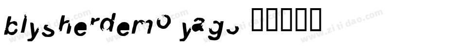 BlysherDemo-yaG3字体转换