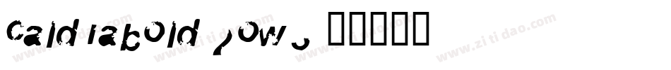 Caldiabold-2OW3字体转换