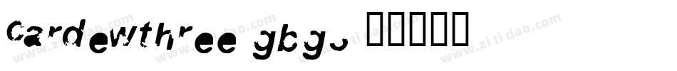 CardewThree-gBG3字体转换