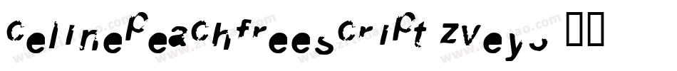 CelinepeachfreeScript-ZVEY3字体转换