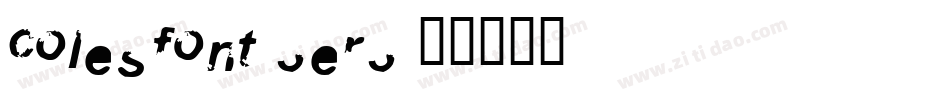 Colesfont-3er3字体转换