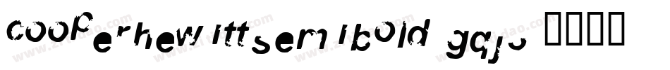 CooperhewittSemibold-gqj3字体转换