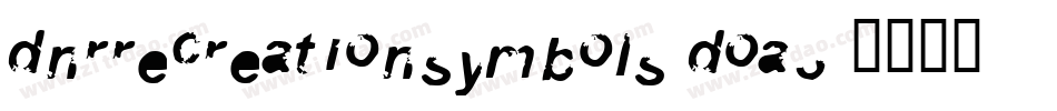 DnrRecreationSymbols-DOA3字体转换