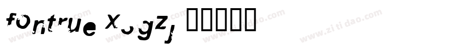 Fontrue-X3Gzj字体转换