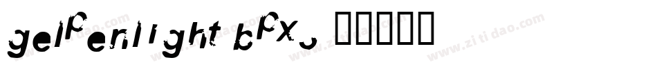 Gelpenlight-BPX3字体转换