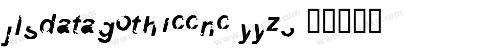 JlsdatagothicCnc-yyz3字体转换