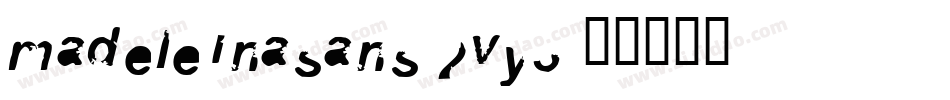 MadeleinaSans-2VY3字体转换