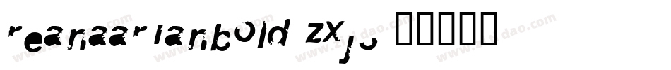 ReanaarianBold-zxj3字体转换