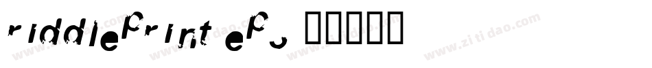 Riddleprint-ep3字体转换