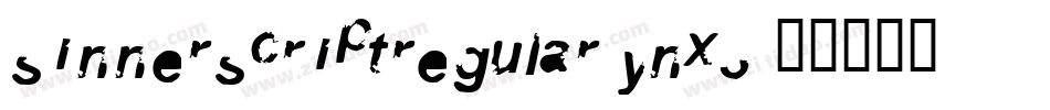 SinnerscriptRegular-ynX3字体转换