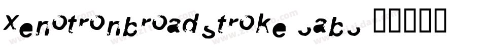 XenotronBroadstroke-3aB3字体转换
