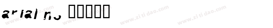 arial_n3字体转换