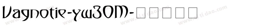 Vagnotie-yw30M字体转换
