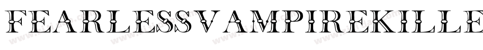 Fearlessvampirekiller-zr31字体转换