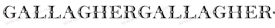 GallagherGallagher-l31d字体转换