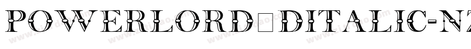 PowerLord3DItalic-nz31字体转换