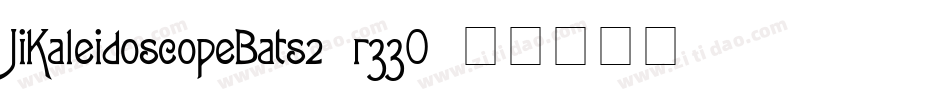 JiKaleidoscopeBats2-r33O字体转换