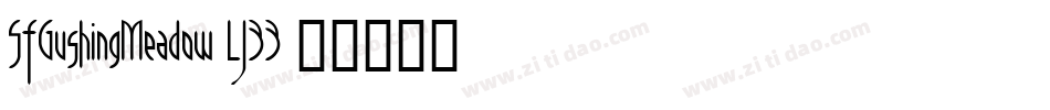 SfGushingMeadow-LJ33字体转换