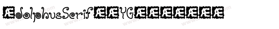 AdolphusSerif-4YG4字体转换