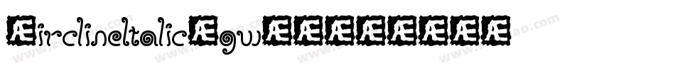 CirclineItalic-gwJ4字体转换