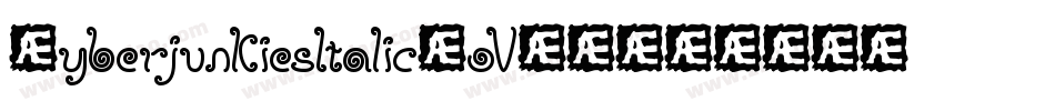 CyberjunkiesItalic-oVB4字体转换