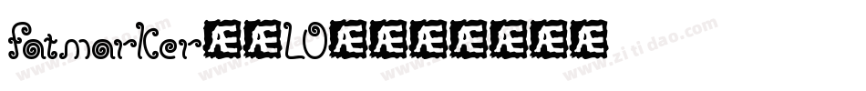 Fatmarker-4LO4字体转换