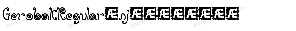 GerobakRegular-njJ4字体转换