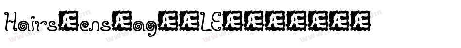 HairsDensBag-4LE4字体转换
