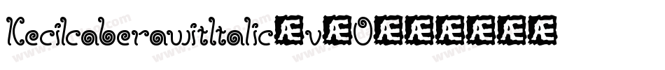 KecilcaberawitItalic-vJO4字体转换
