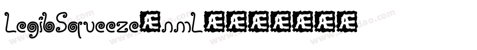 LegibSqueeze-nmL4字体转换