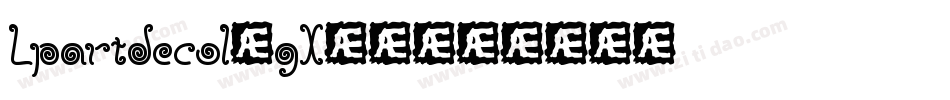 Lpartdeco1-gXB4字体转换