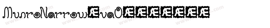MunroNarrow-vaO4字体转换