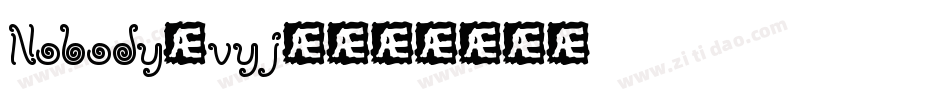 Nobody-vyj4字体转换