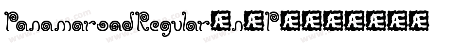 PanamaroadRegular-nJP4字体转换