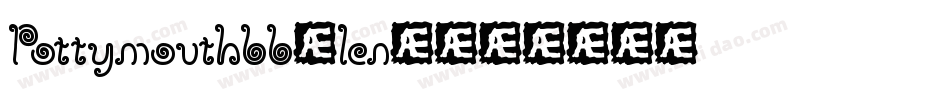 Pottymouthbb-1en4字体转换