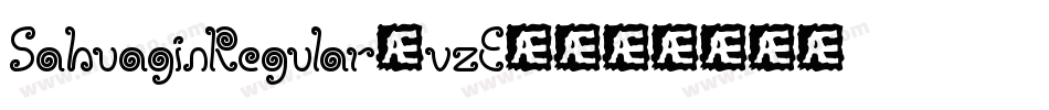 SahuaginRegular-vzE4字体转换